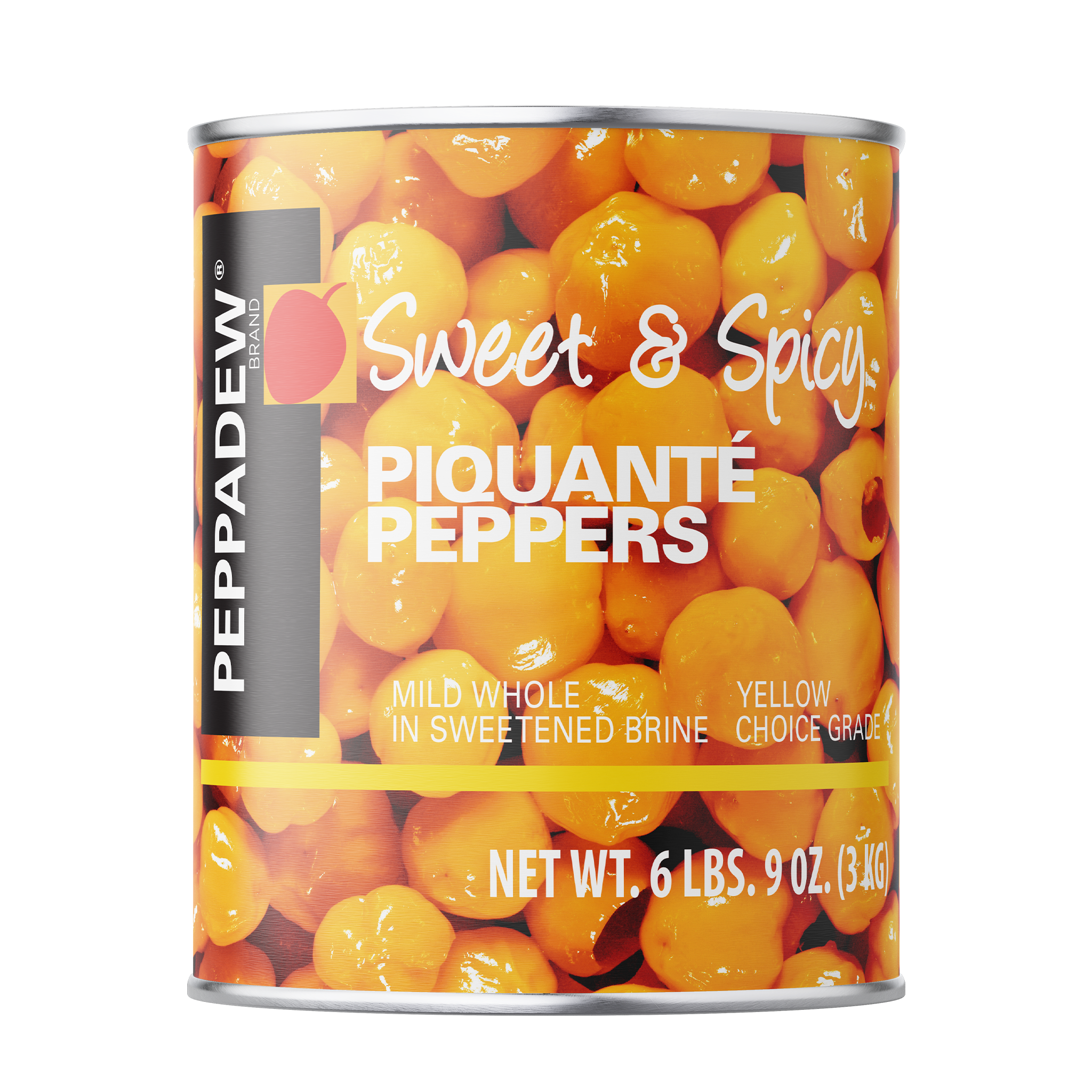 PEPPADEW® Sweet & Spicy Piquanté Peppers Mild Whole Yellow 6 lb 9