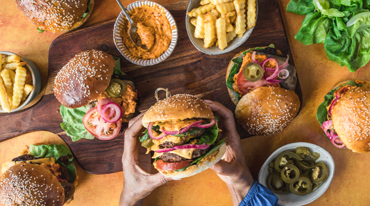 Onion Crunch Double Smash Burger with Onion Crunch Mayo