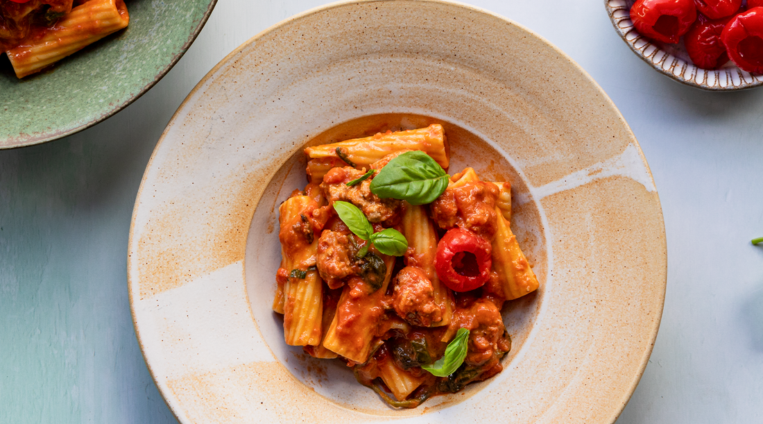 Creamy Sausage PEPPADEW® Juanita Piquanté Pepper Pasta