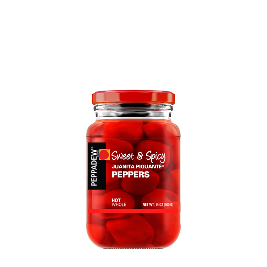 PEPPADEW® Sweet & Spicy Juanita Piquanté Peppers Hot Whole 14 oz