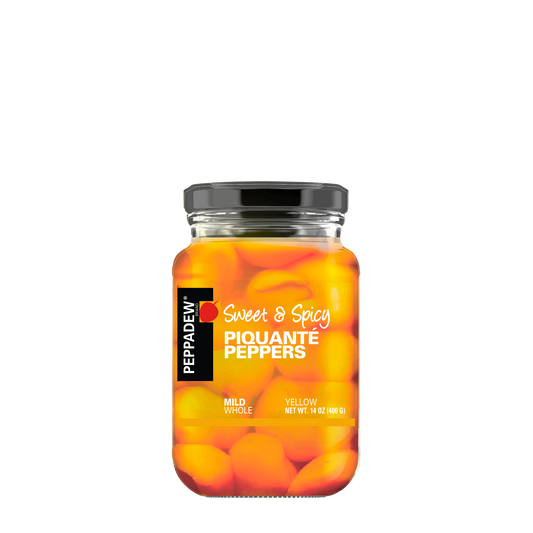 PEPPADEW® Sweet & Spicy Piquanté Peppers Mild Whole Yellow 14 oz