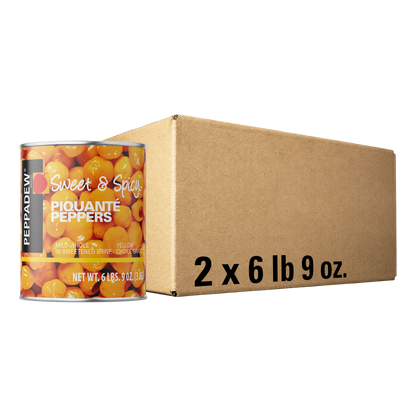 PEPPADEW® Sweet & Spicy Piquanté Peppers Mild Whole Yellow 6 lb 9 oz