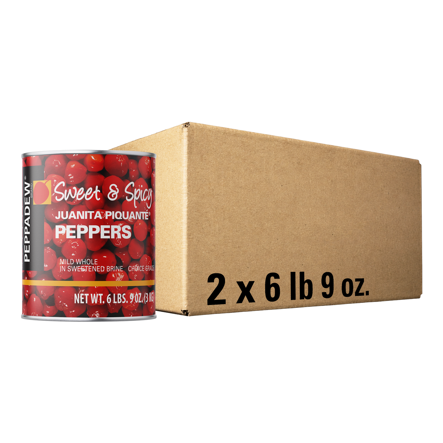 PEPPADEW® Sweet & Spicy Juanita Piquanté Peppers Mild Whole 6 lb 9 oz