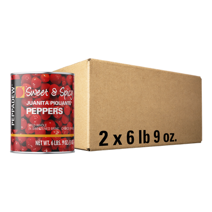 PEPPADEW® Sweet & Spicy Juanita Piquanté Peppers Mild Whole 6 lb 9 oz