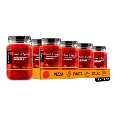 PEPPADEW® Sweet & Spicy Juanita Piquanté Peppers Mild Whole 14 oz