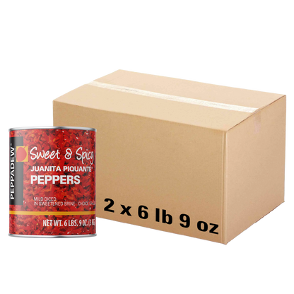 PEPPADEW® Sweet & Spicy Juanita Piquanté Peppers Mild Diced 6 lb 9 oz